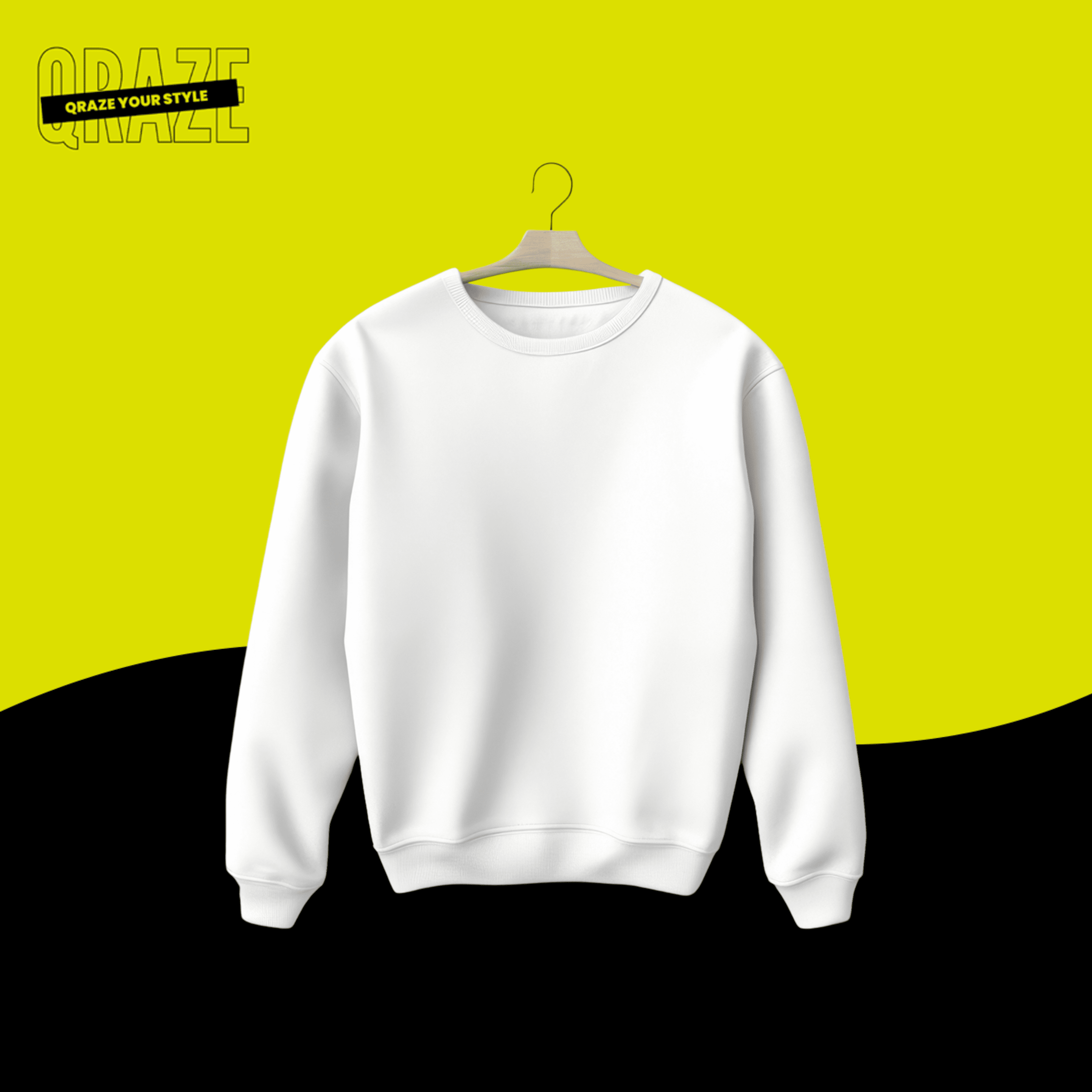 Classic White Crewneck Sweatshirt
